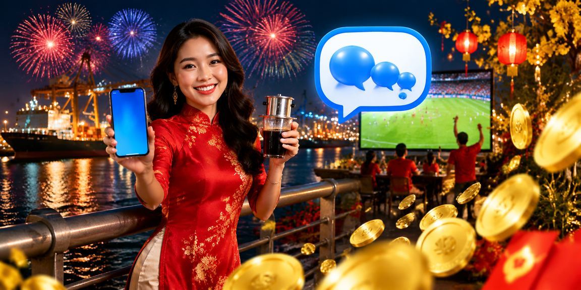 Người chơi xổ số tại quán cà phê Hải Phòng trên điện thoại di động